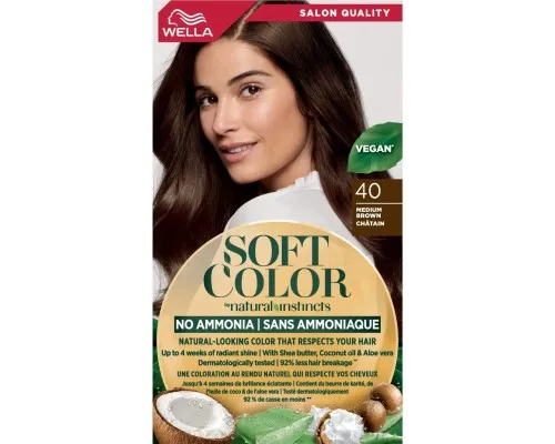 Фарба для волосся Wella Soft Color Безаміачна 40 - Коричневий (3614228865852)