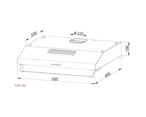 Вытяжка кухонная Grunhelm GVP 251 W