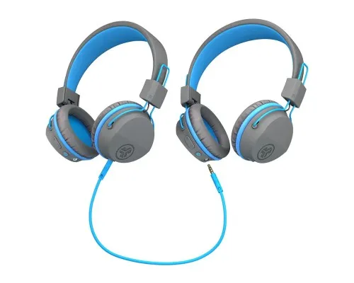 Наушники Jlab JBuddies Studio Wireless Graphite/Blue (IEUHBSTUDIORGRYBLU4)