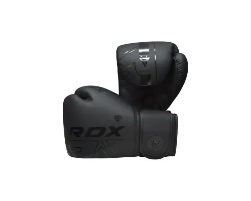 Боксерські рукавички RDX F6 Kara Matte Black 10 унцій (BGR-F6MB-10OZ)