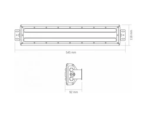 Світильник Videx висотний лінійний  100W 5000K 220V (VL-HB022-1005B)