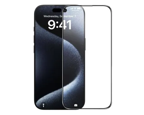 Скло захисне BeCover Apple iPhone 16 Plus Black (712123)