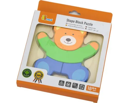 Развивающая игрушка Viga Toys Медведь Мини-пазл (50169)