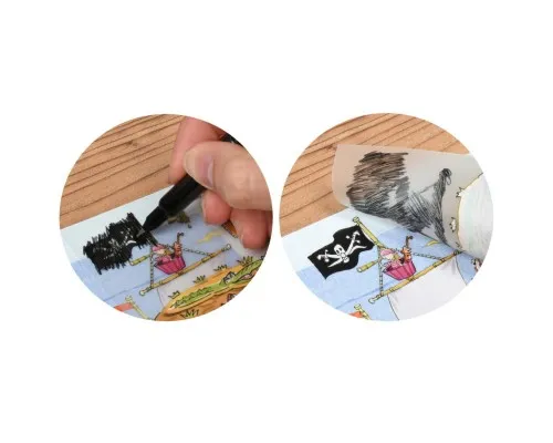 Набір для творчості Scribble down Набір перевідних наклейок з онлайн додатком Острів піратськи (SD/20)