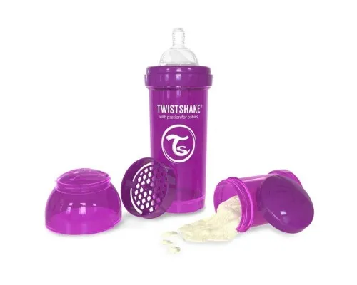 Бутылочка для кормления Twistshake антиколиковая 260 мл, фиолетовая (24856)