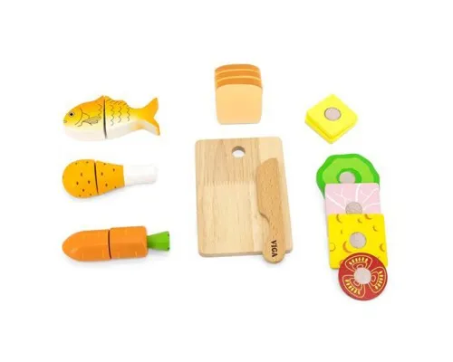Ігровий набір Viga Toys іграшкові продукти Обід (44542)