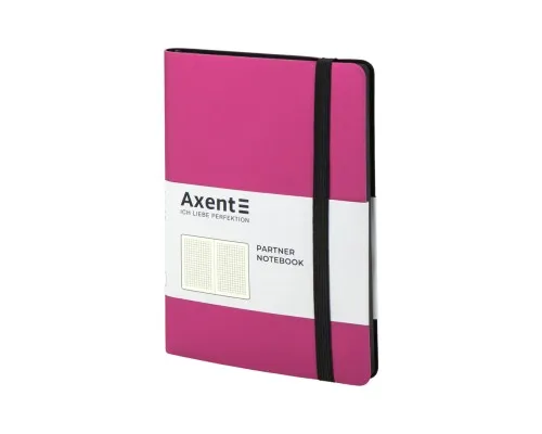 Блокнот Axent Partner Soft, 125х195, 96л, клет, розовый (8206-10-A)