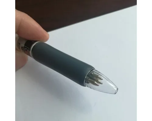 Ручка кулькова Baoke Ручка кулькова автоматична 0.7 мм, 3-колірна з грипом Agile (PEN-BAO-B50)
