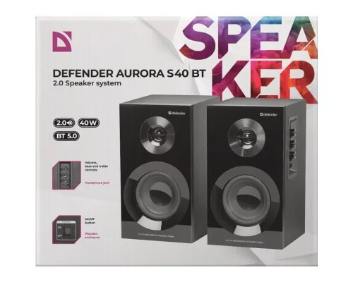 Акустическая система Defender Aurora S40 Bluetooth Black (65240)