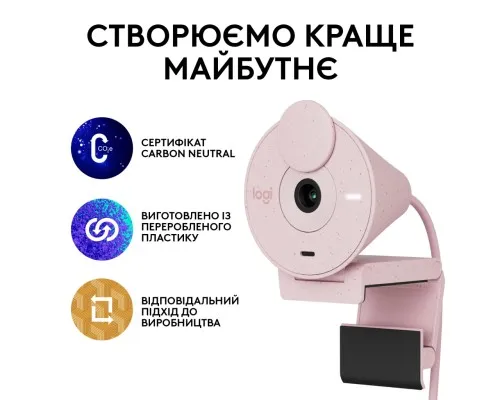 Веб-камера Logitech Brio 300 FHD Rose (960-001448)