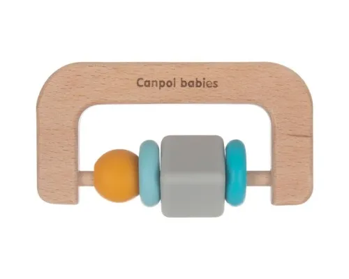 Прорізувач Canpol babies дерев'яно-силіконова Різнобарвна (80/301)