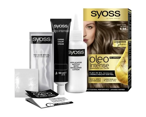 Краска для волос Syoss Oleo Intense 6-54 Холодный Темно-Русый 115 мл (9000101706246)