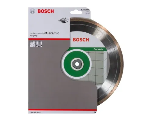 Диск пильный Bosch алмазный Standard for Ceramic, 250 мм, 25.4-30мм, 1.6мм, 7мм (2.608.602.539)