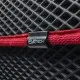 Сумка-органайзер EVAtech M-PRO 32x50x30 см. Ромб чорний з червоним кантом (BS13642OM3RBR)