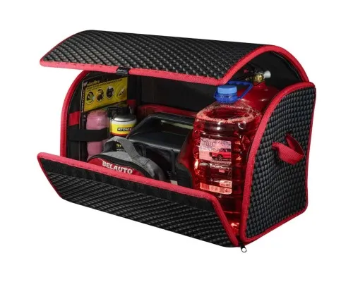 Сумка-органайзер EVAtech M-PRO 32x50x30 см. Ромб чорний з червоним кантом (BS13642OM3RBR)