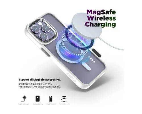 Чехол для мобильного телефона Armorstandart Unit MagSafe Apple iPhone 13 Pro Matte Clear Silver (ARM70463)