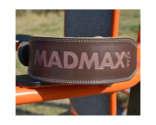 Атлетичний пояс MadMax MFB-246 Full leather шкіряний Chocolate Brown M (MFB-246_M)