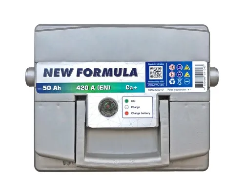 Акумулятор автомобільний NEW FORMULA 50Ah (+/-) 420EN (5502202210)