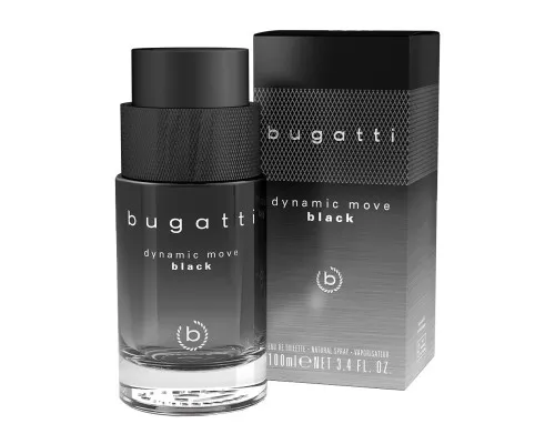 Туалетна вода Bugatti Dynamic Move Black 100 мл (4051395412189)