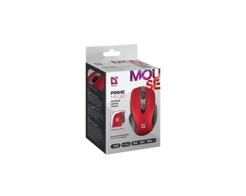 Мишка Defender Prime MB-053 Silent Wireless Red (52052)