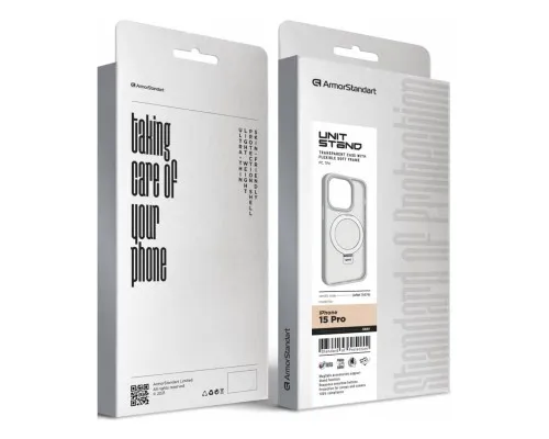 Чохол до мобільного телефона Armorstandart Unit Stand Apple iPhone 15 Pro Grey (ARM70579)