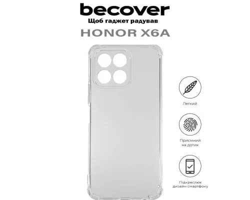 Чохол до мобільного телефона BeCover Anti-Shock Honor X6a Clear (710600)