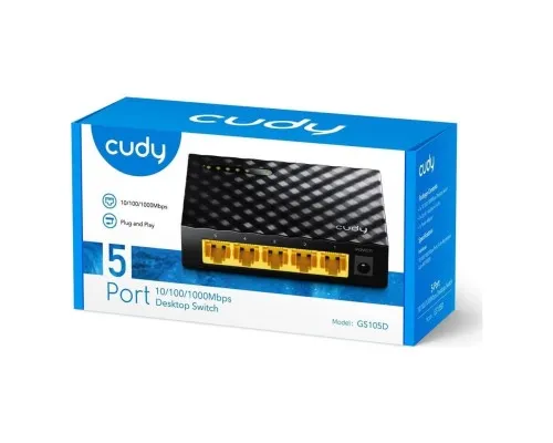 Комутатор мережевий Cudy GS105D