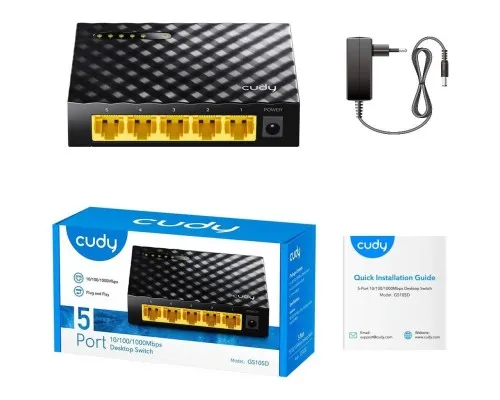 Комутатор мережевий Cudy GS105D