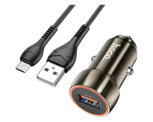 Зарядное устройство HOCO Z46 USB Metal Gray (6931474770318)