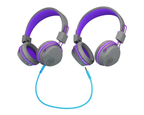 Наушники Jlab JBuddies Studio Wireless Graphite/Purple (IEUHBSTUDIORGRYPRPL4)