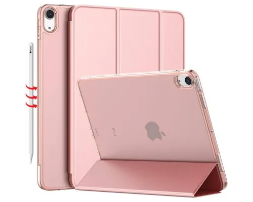 Чохол до планшета BeCover Tri Fold Hard Apple iPad Air 11" M2 2024 Pink (711416)