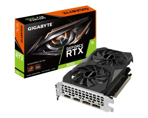 Відеокарта GIGABYTE GeForce RTX3050 6Gb WINDFORCE OC (GV-N3050WF2OC-6GD)