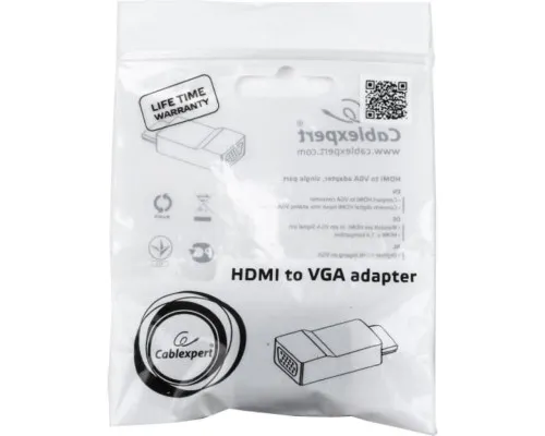 Перехідник HDMI to VGA Cablexpert (A-HDMI-VGA-001)