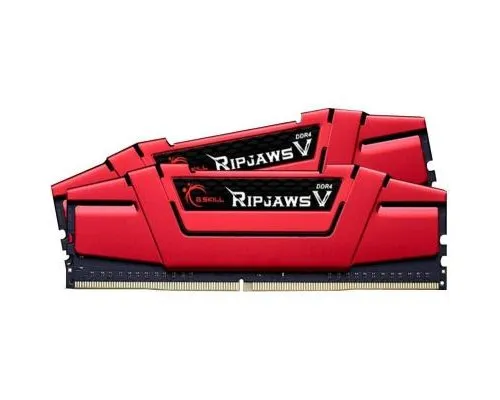 Модуль памяти для компьютера DDR4 8GB (2x4GB) 2666 MHz RIPJAWS V RED G.Skill (F4-2666C15D-8GVR)