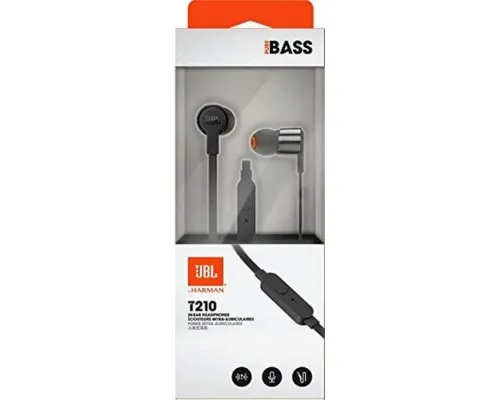 Наушники JBL T210 Black (JBLT210BLK)