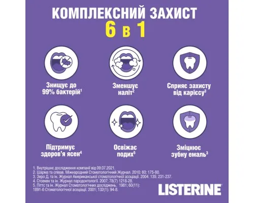 Ополаскиватель для полости рта Listerine Total Care 500 мл (3574661287522)