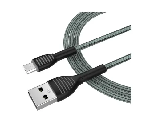 Дата кабель USB 2.0 AM to Micro 5P 1.0m ColorWay (CW-CBUM041-GR)