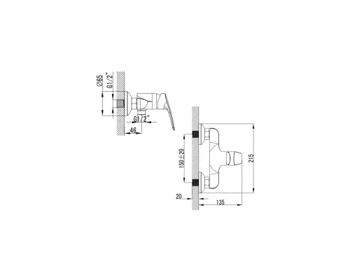 Змішувач Corso SERIO DC-1D146C (9626300)