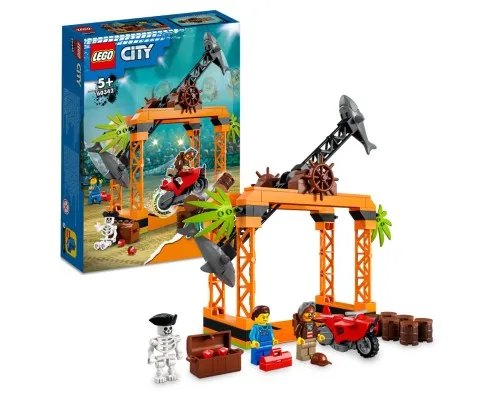Конструктор LEGO City Stuntz Каскадерське завдання «Напад Акули» 122 деталей (60342)