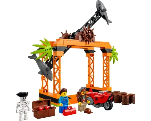Конструктор LEGO City Stuntz Каскадерская задача «Нападение Акулы» 122 деталей (60342)