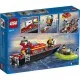 Конструктор LEGO City Лодка пожарной бригады 144 детали (60373)