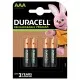 Аккумулятор Duracell AAA HR03 750mAh * 4 (5007331)