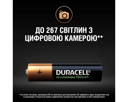 Аккумулятор Duracell AAA HR03 750mAh * 4 (5007331)