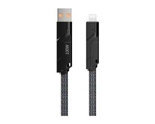 Дата кабель USB-C to USB-C + Lightning + USB-A 1.5m Black Proda (PD-B96th-BK)