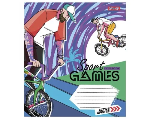 Зошит 1 вересня А5 Sport games 36 аркушів, клітинка (766674)