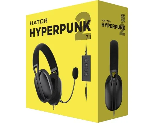 Навушники Hator Hyperpunk 2 USB 7.1 Black (HTA-845)