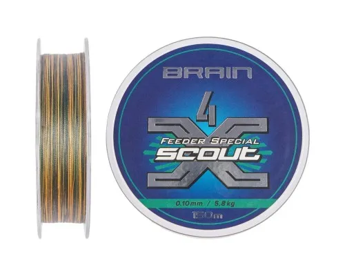 Шнур Brain fishing Scout 4X 150m (camo) 0.080mm 4.4kg (1858.54.79)