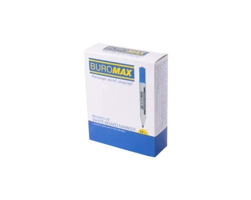 Маркер Buromax для магнитных досок, синий, 2-4 мм, спиртовая основа (BM.8800-02)