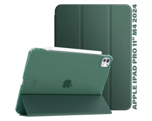 Чохол до планшета BeCover Tri Fold Hard Apple iPad Pro 11" M4 2024 Dark Green (711727)