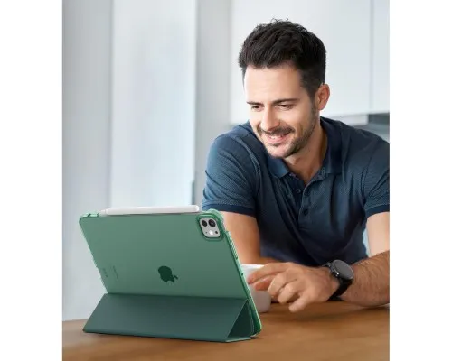 Чохол до планшета BeCover Tri Fold Hard Apple iPad Pro 11" M4 2024 Dark Green (711727)